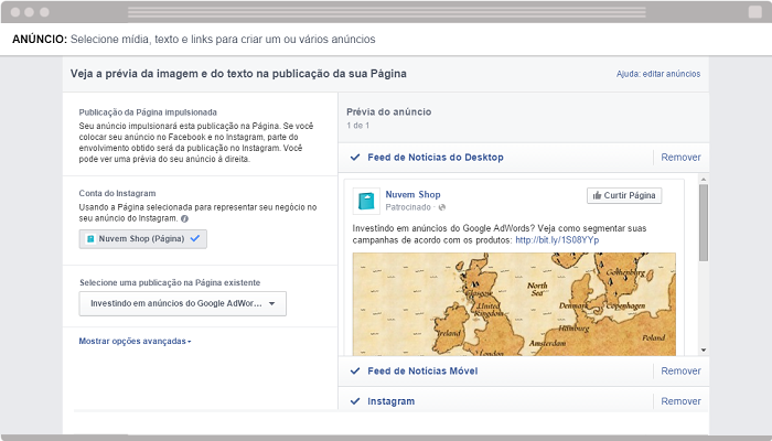 Anúncio Facebook